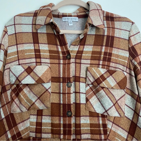 Plaid Button-Up Dress - Picture 2 of 3